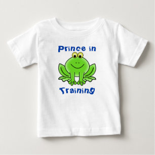 T-shirt Pour Bébé Caricature de grenouille verte "Prince en formatio