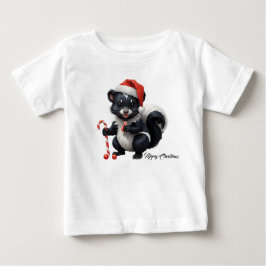 T-shirt Pour Bébé Caricature de la peau de Noël mignon
