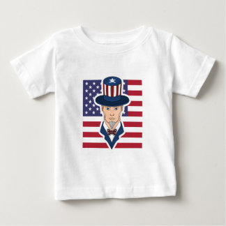 T-shirt Pour Bébé Caricature de l'oncle Sam
