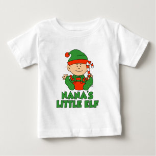T-shirt Pour Bébé Caricature de Nana's Ttle Elf Cute
