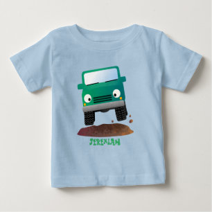 T-shirt Pour Bébé Caricature de voiture 4 X4 hors route