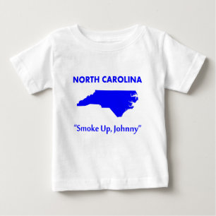 T-shirt Pour Bébé Caroline du Nord - Fumez, Johnny !
