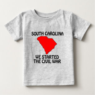 T-shirt Pour Bébé Caroline du Sud - Nous avons commencé la guerre de