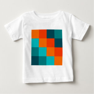 T-shirt Pour Bébé Carrés couleur