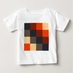 T-shirt Pour Bébé Carrés couleur