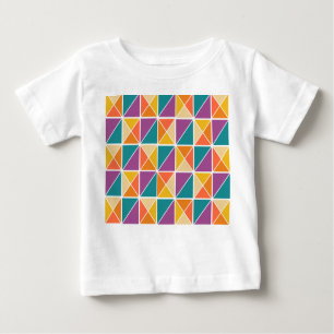 T-shirt Pour Bébé Carrés en triangles