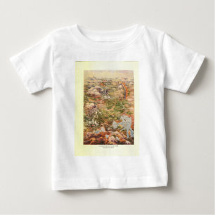 T-shirt Pour Bébé Carte aérienne 1910 - Parc national de Yellowstone