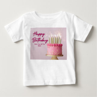 T-shirt Pour Bébé Carte de vœux d'anniversaire élégante et personnal