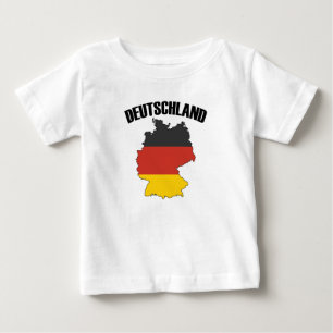 T-shirt Pour Bébé Carte Deutschland - Drapeau allemand - Allemagne V