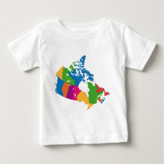 T-shirt Pour Bébé Carte du Canada