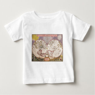 T-shirt Pour Bébé Carte du monde antique