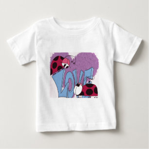 T-shirt Pour Bébé Carton adorable Ladybug Love