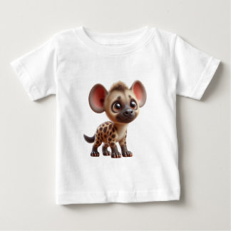 T-shirt Pour Bébé Cartoon adorable Hyena Cub Graphic