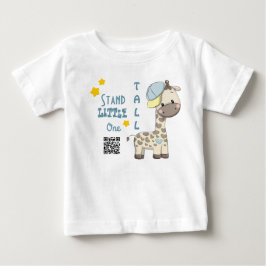 T-shirt Pour Bébé Cartoon personnalisé Baby Boy Giraffe