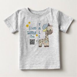 T-shirt Pour Bébé Cartoon personnalisé Baby Boy Giraffe