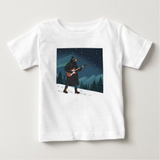 T-shirt Pour Bébé Cartoon Rocker Dog Under the Stars