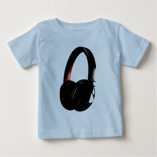 T-shirt Pour Bébé Casque Pop Art Head Téléphone
