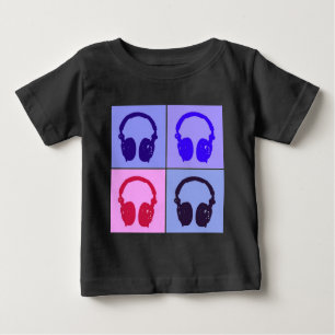 T-shirt Pour Bébé Casques Pop Art