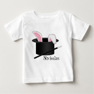 T-shirt Pour Bébé Casquette du magicien bébé personnalisé / chemise