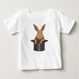 T-shirt Pour Bébé Casquette magicien lapin