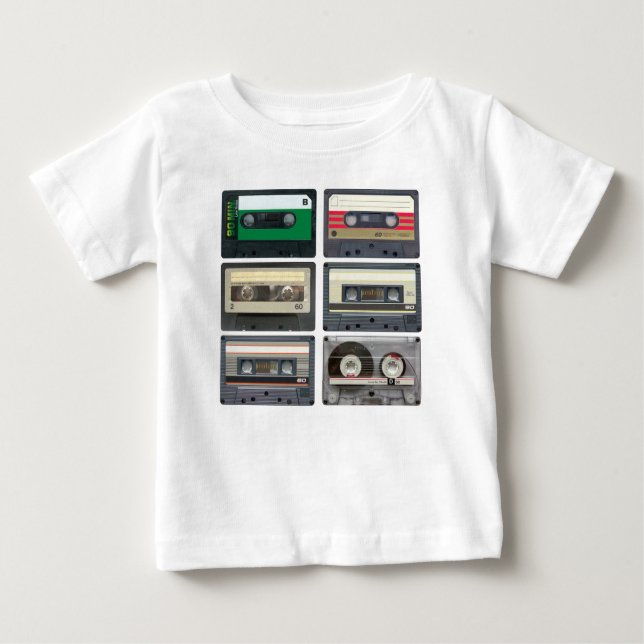T-shirt Pour Bébé Cassette (Devant)