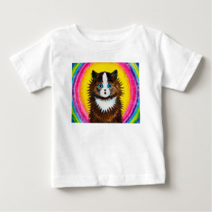 T-shirt Pour Bébé Cat à Rainbow, Louis Wain