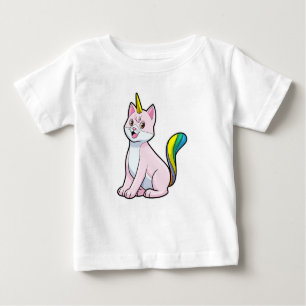 T-shirt Pour Bébé Cat Unicorn