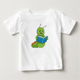 T-shirt Pour Bébé Caterpillar à lire avec livre