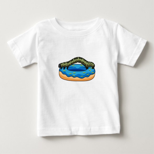 T-shirt Pour Bébé Caterpillar avec Donut (Devant)