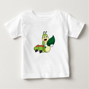 T-shirt Pour Bébé Caterpillar avec feuille