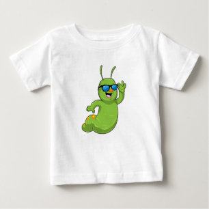 T-shirt Pour Bébé Caterpillar avec lunettes de soleil