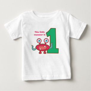 T-shirt Pour Bébé Ce petit monstre a un ans, le premier anniversaire