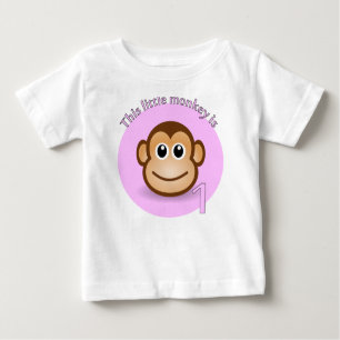 T-shirt Pour Bébé Ce petit singe est 1