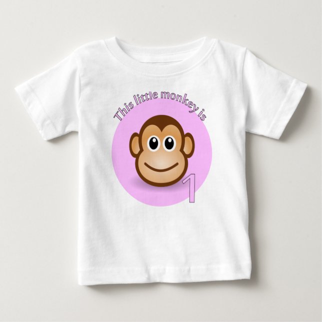 T-shirt Pour Bébé Ce petit singe est 1 (Devant)