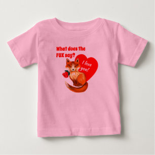 T-shirt Pour Bébé Ce qui fait le Fox pour indiquer l'amour vous