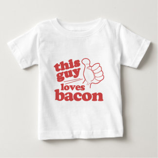 T-shirt Pour Bébé Ce type adore Bacon