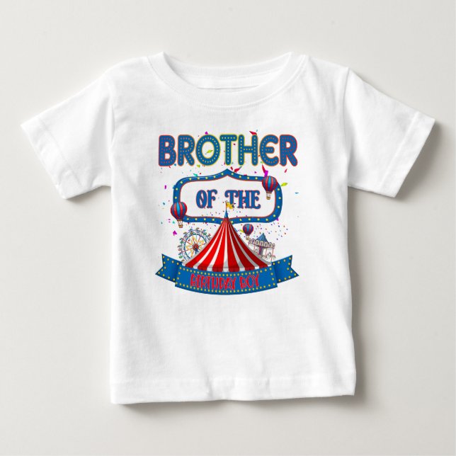 T-shirt Pour Bébé Célébration du Carnaval Circus Party Brother Match (Devant)