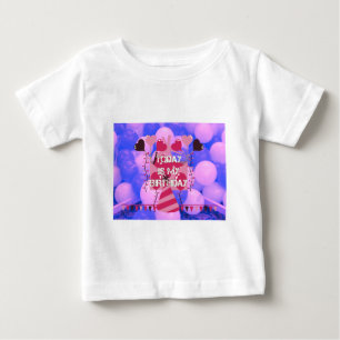 T-shirt Pour Bébé Célébrer Mes Bénédictions Joyeuses d'Anniversaire