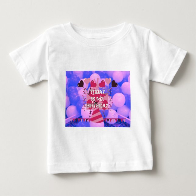T-shirt Pour Bébé Célébrer Mes Bénédictions Joyeuses d'Anniversaire (Devant)