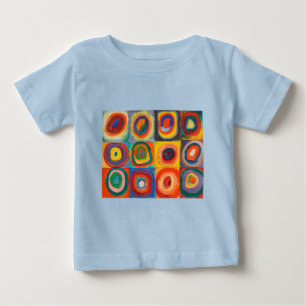 T-shirt Pour Bébé Cercles concentrés Carré de Kandinsky