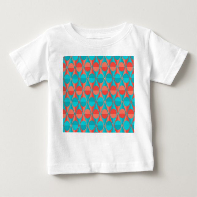 T-shirt Pour Bébé Cercles et triangles Art Déco (Devant)