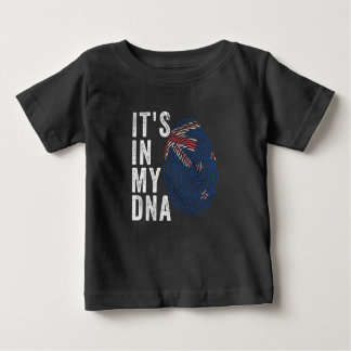 T-shirt Pour Bébé C'est dans mon ADN - drapeau néo-zélandais