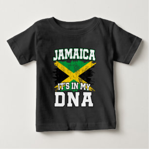 T-shirt Pour Bébé C'est dans mon ADN Jamaïcain Pride Jamaïque Drapea