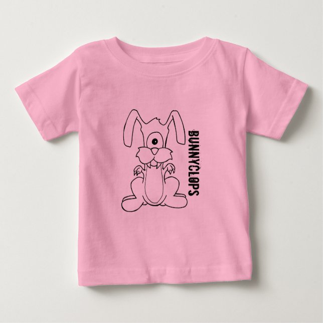 T-shirt Pour Bébé "C'est des Bunnyclops" (Devant)