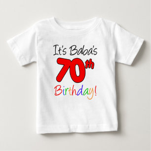 T-shirt Pour Bébé C'est le 70e anniversaire de Baba