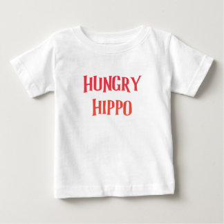 T-shirt Pour Bébé C'est mon petit hippopotame sauvage affamé