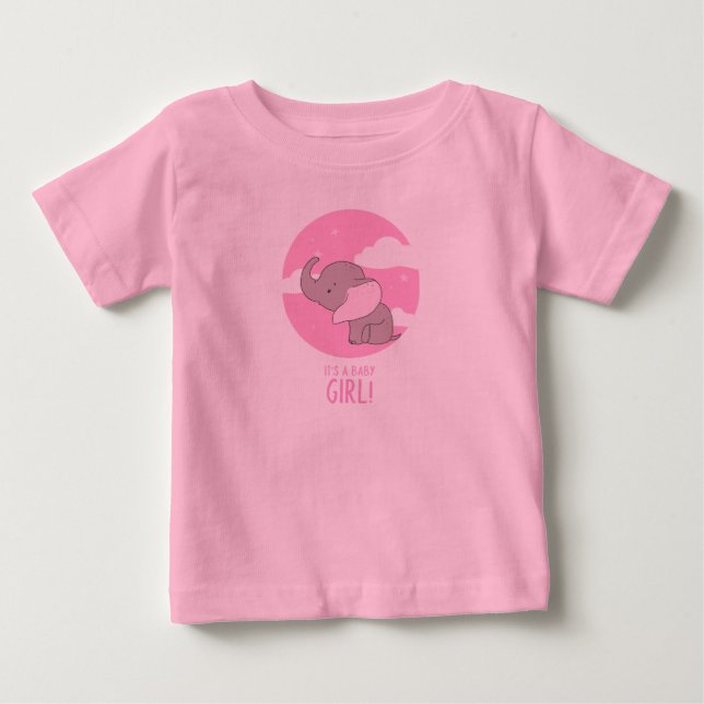 T-shirt Pour Bébé C'est une petite fille, de nouveaux parents (Devant)