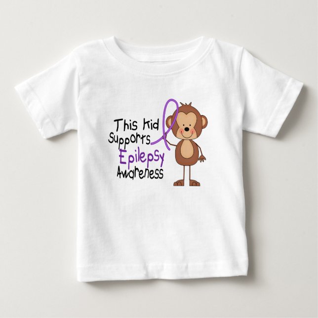 T-shirt Pour Bébé Cet enfant soutient la conscience d'épilepsie (Devant)
