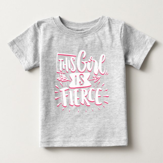 T-shirt Pour Bébé Cette Fille Est Une Fille Puissante D'autonomisati (Devant)