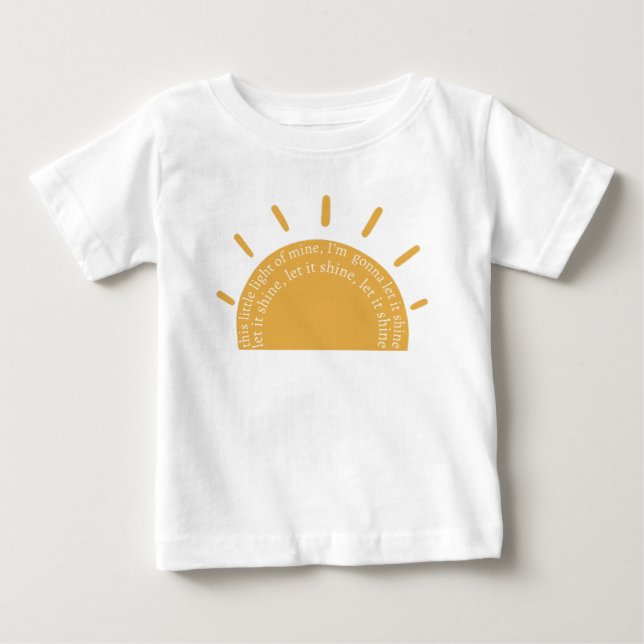 T-shirt Pour Bébé Cette Petite Lumière De Ma Chemise Chrétienne Baby (Devant)